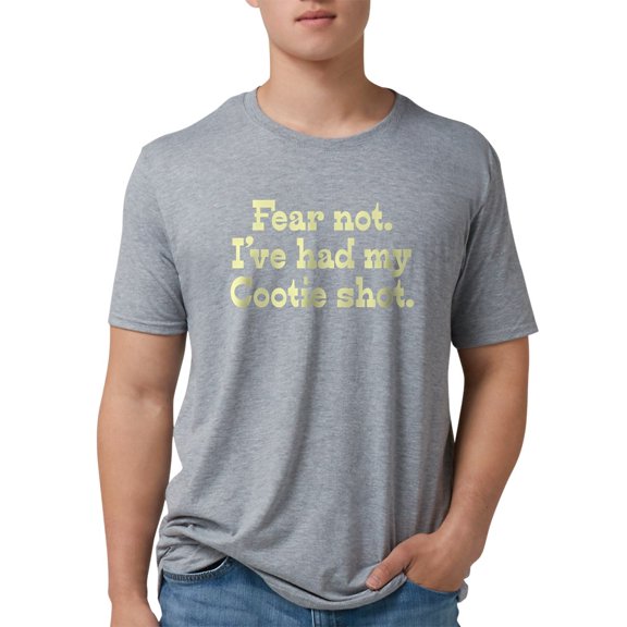 CafePress - Fearnotcooties Men's Deluxe T Shirt - Mens Tri-blend T-Shirt