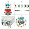 thumbnail image 3 of Fun Express 70th Birthday Burst Party Tableware Kit for 24 Guests, 3 of 3