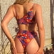 thumbnail image 4 of Elegante traje de baño cómodo para mujer ahueca hacia fuera el bikini de traje de baño dividido con círculo de impresión OAVQHLG3B Store  lin121212, 4 of 4