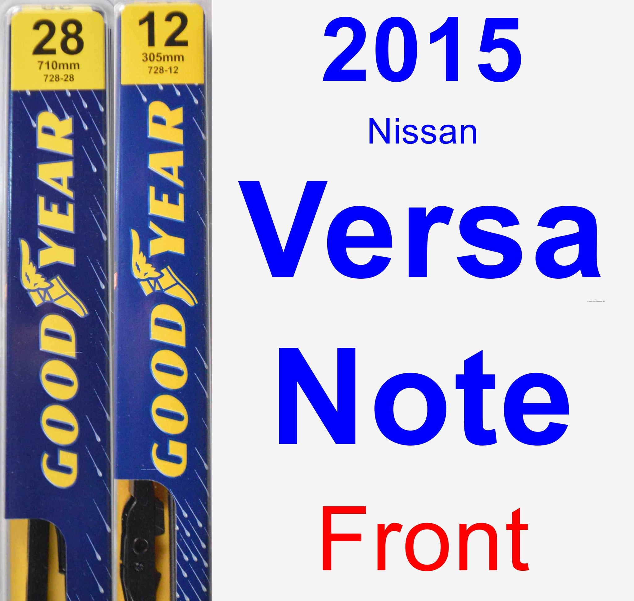2015 Nissan Versa Note Wiper Blade Set/Kit (Front) (2 Blades) - Premium - Walmart.com - Walmart.com 2015 Nissan Versa Note Sv Windshield Wiper Size