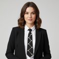 thumbnail image 7 of Hzzsbu Ladies Bow Tie, Retro Pearl Bowtie Necktie For Women Fashion College Uniform Shirt Neck Ties Women's Tie for Wedding Party, 7 of 7