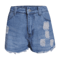 thumbnail image 6 of Jean Denim Shorts for Women High Waisted Womens Shorts Flat Front Distressed Ripped Solid with Pockets Streetwear Casual Shorts, 6 of 7