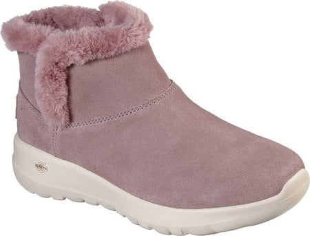 pink skechers boots