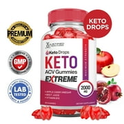 Keto Drops Keto Extreme ACV Gummies 2000mg Dietary Supplement 60 Gummys