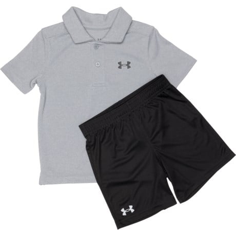 Under Armour Toddler Boys Polo Shirt & Shorts Set, Stretch-Knit