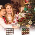 thumbnail image 1 of Xihbxyly Ofertas de Almacén En Oferta Fondo de Decoración de Árbol de Navidad de Papel Kraft, Bola de Navidad, Accesorios de Boda, Juego de Colgantes, Bola de Navidad En Caja Pintada, 1 of 6