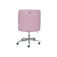 thumbnail image 4 of Serta Leighton Home Office Desk Chair Chrome Nailheads Twill Fabric Lilac Purple, 4 of 11