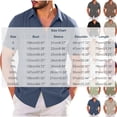 thumbnail image 3 of Mens Big & Tall Cuban Guayabera Shirt Casual Button Down Shirts Short Sleeve Summer Beach Shirts Size S-5XL Blue, 3 of 7