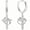 A-Silver, variant on Hoop Earrings for Women Crown Cross 5A CZ 18K Gold Plated Pendant Earrings Valentine Anniversary Gift for Her