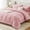 Pink-Queen, variant on Full Dark Grey Bed-in-a-Bag 7-Piece All Seasons Bedding Set