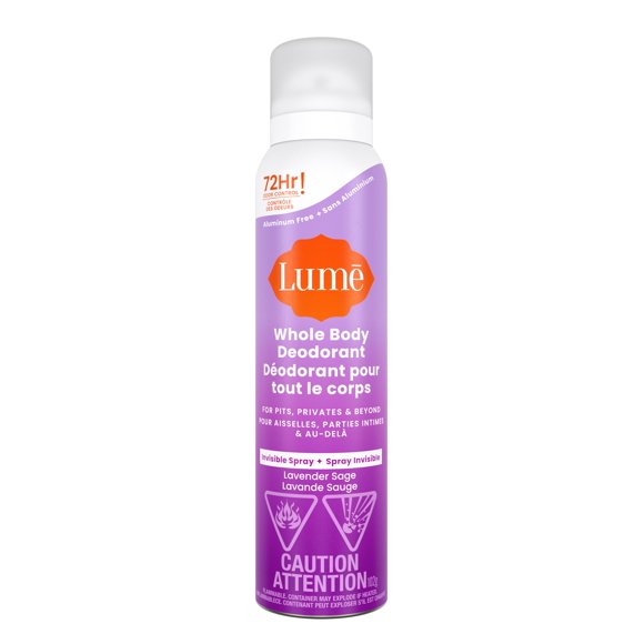 Lume Whole Body Women’s Deodorant - Spray - Aluminum Free - Lavender Sage - 3.6oz
