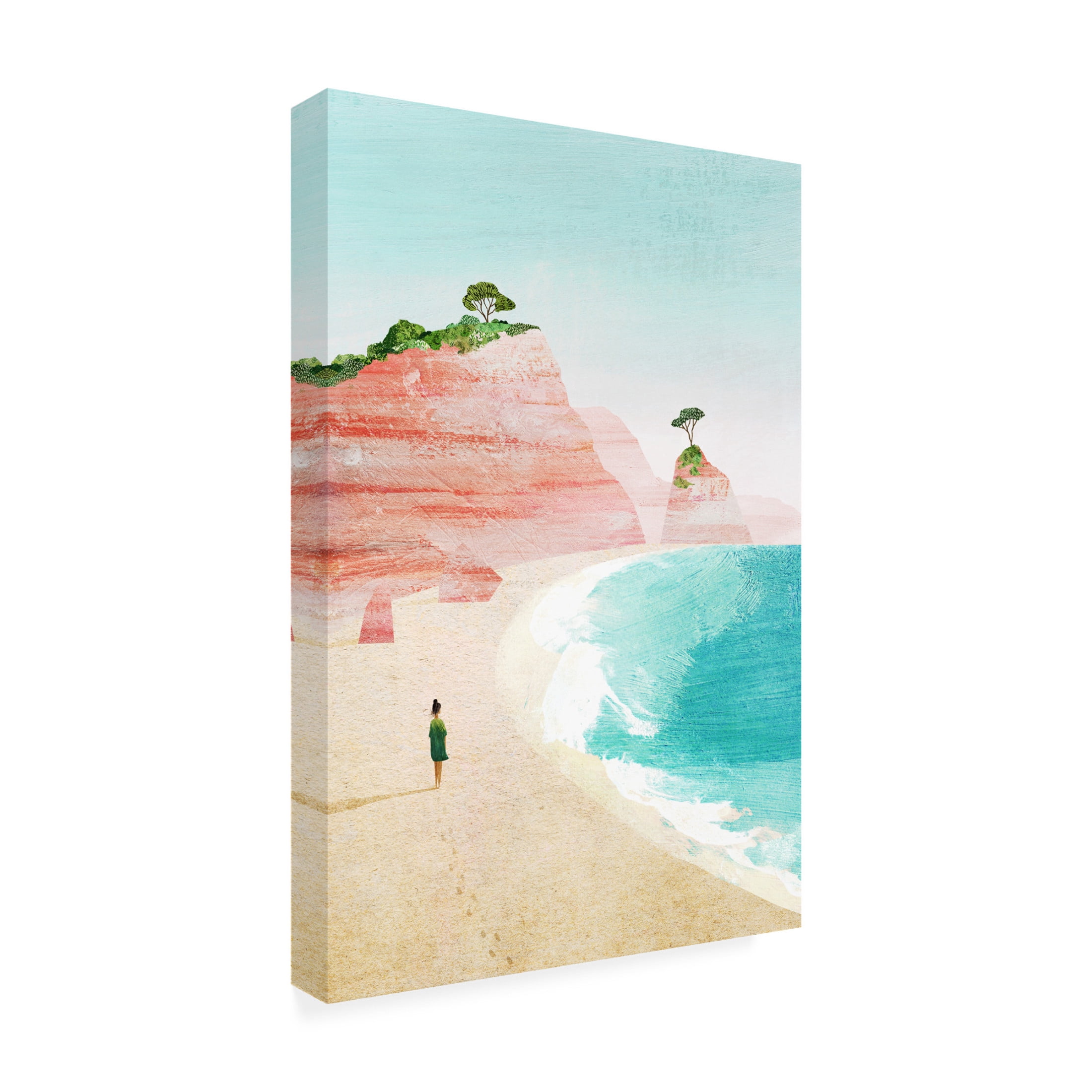 Trademark Fine Art longwayhome Beach Girl iv Canvas Wall Art