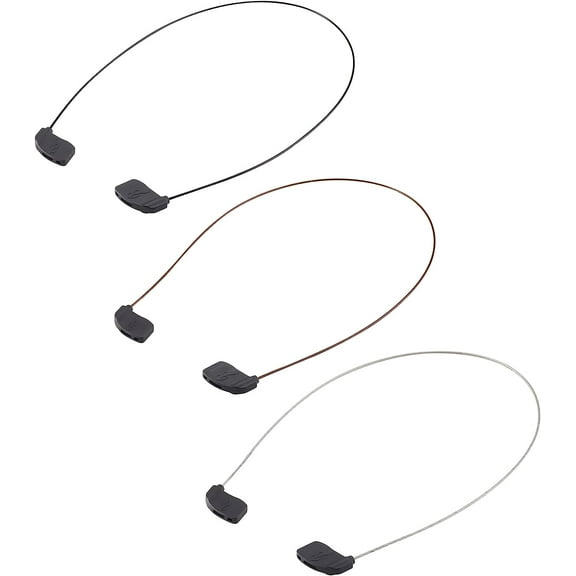 Sunglasses Straps - Upgrade Glasses Straps Eyewear Retainer with 2 holes- Eyeglasses Straps Eyewear String Holder Sunglass Leash Kit around Your Neck for Man, Woman (3pcs Black), 18inch