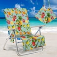 thumbnail image 2 of Aosijia Beach Chair Cover with Side Pockets Portable Chair Towel Cover Seat Cover for Sun Lounger Pool Sunbathing Garden Beach Hotel No Sliding, 2 of 5