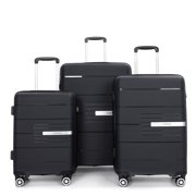 Travelhouse Hardshell Suitcase PP Luggage Sets Lightweight Durable Suitcase with TSA Lock,3-Piece Set (20/24/28)