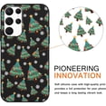 thumbnail image 2 of Christmas Black Print Phone Case for Samsung Galaxy S23+ 5G 6.6", with Aesthetics Pattern Design Soft TPU Silicone Xmas Cases, Shockproof Bumper Protector Camera Girls Women Cover, Tree Gift, 2 of 6
