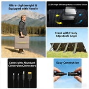 SAGEPEAK 300W Foldable Solar Panel, Portable Solar Charger Upgraded One-Piece with Adjustable Stand, IP65 Waterproof for Home, RV, Camping, Off Grid Power Station