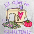 thumbnail image 3 of CafePress - I'd Rather Be Quilting Women's Long Sleeve T Shirt - Women's Long Sleeve Graphic Casual T-Shirt, 3 of 4