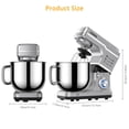thumbnail image 2 of QinaQin Batidora de pedestal de 7.5 QT y 660 W, cabezal inclinable, 10 velocidades, con gancho, batidor y protector contra salpicaduras, 2 of 8