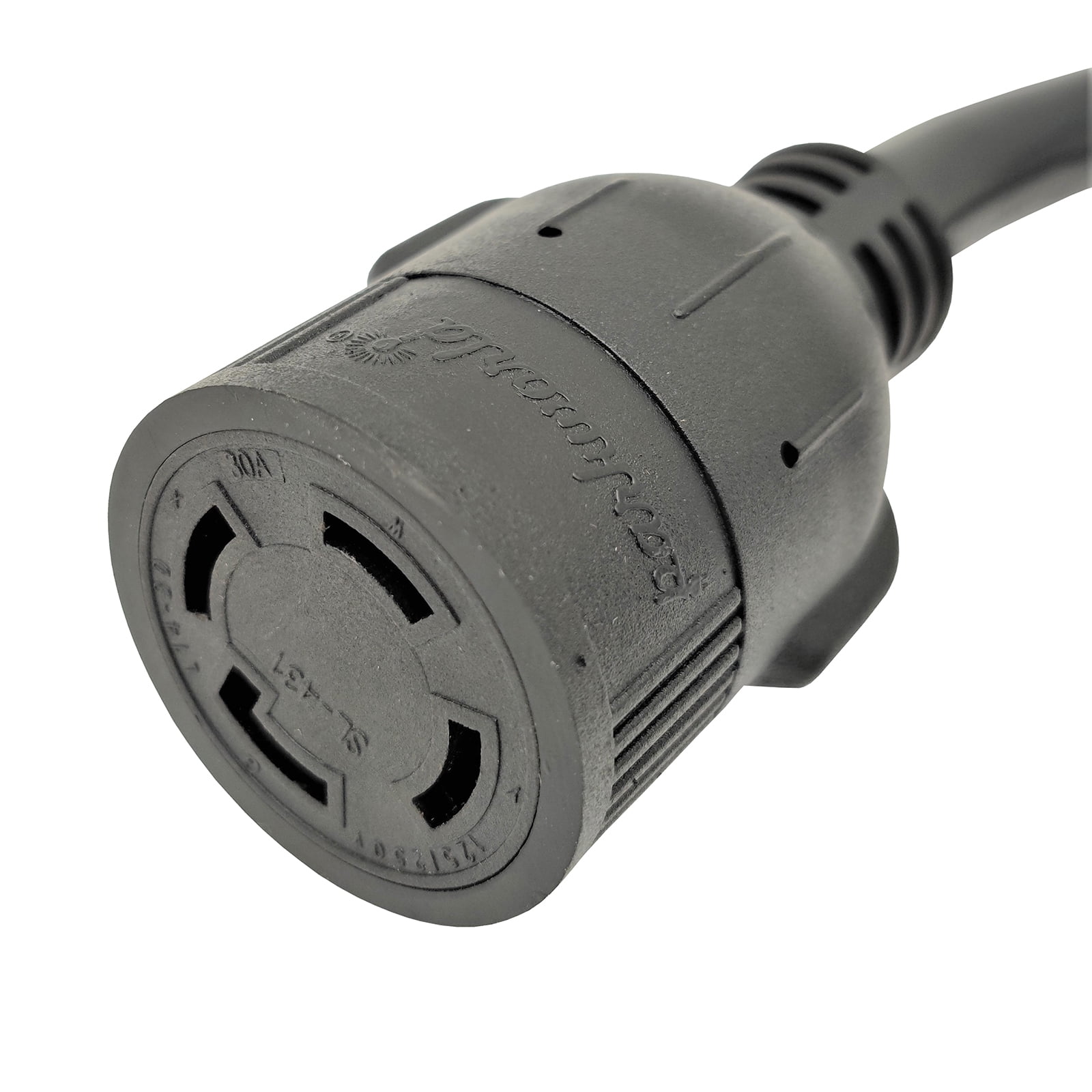 Parkworld 885125 Power Adapter cord twist lock 30 AMP L6-30 Male Plug to 4-Prong Generator 30A Locking L14-30 Female Receptacle