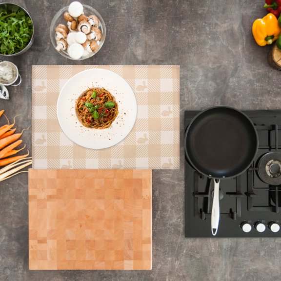 WRISTBIQUE 2-Pack Easter Placemats Table Mats for Spring Festival and Seasonal Home Decor