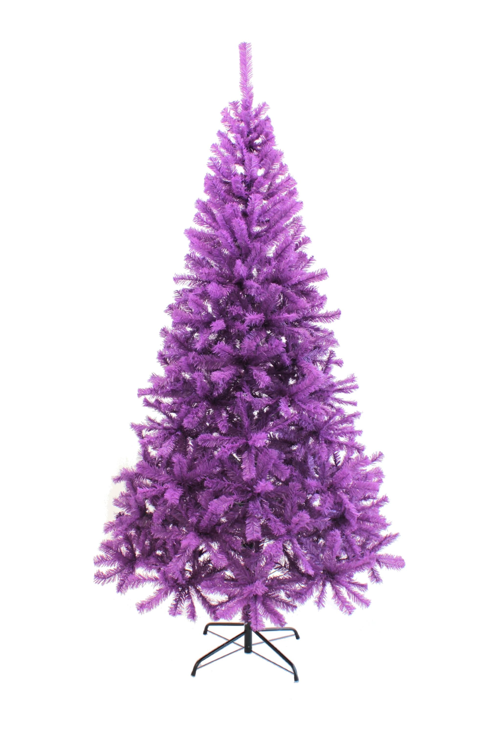 Perfect Holiday 4 Purple Canadian Pine Christmas Tree With Metal Stand Walmart Com