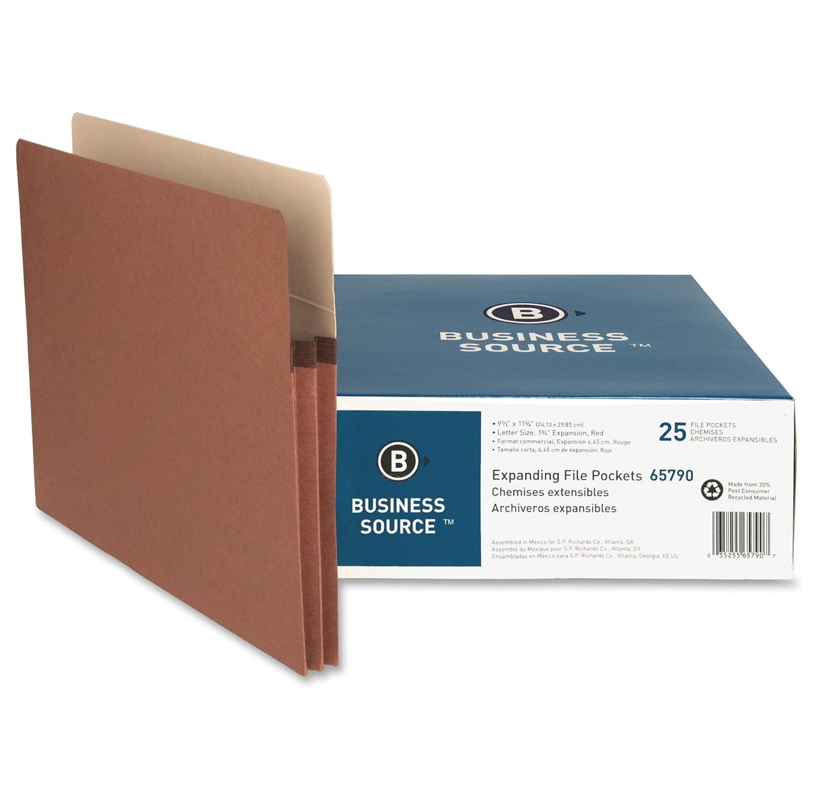 Accordion Expanding File Pocket , Redrope