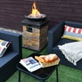 thumbnail image 4 of Patiojoy Outdoor 40,000BTU Propane Fire bowl Column Fire Pit Heater w/PVC cover & Lava Rocks, 4 of 6
