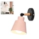 thumbnail image 5 of Lámpara de noche E27 de entrada y salida con pantalla, adecuada para actualización LED, para dormitorio, salón, Rosa, 5 of 9