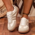 thumbnail image 5 of Dakaela Women's Retro Fashion Sneakers Classic Leopard Casual Running Walking Shoes Memory Foam Non Slip Gym Workout Trainers White Size 9, 5 of 9
