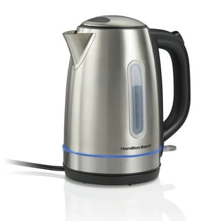 Hamilton Beach 1.7L Electric Tea Kettle, Water Boiler & Heater, Built-In  Mesh Filter, Auto-Shutoff & Boil-Dry Protection, Cordless Serving, LED  Indicator, Clear Glass (40864) 