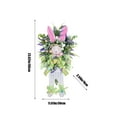 thumbnail image 3 of Up to 40% off Clearance, InsCrazy Easter Wreath, Spring Wreath Easter Decorative Ester Rabbits Wreath Artificial Flowers Stylish Wreath for Indoor and Outdoor Spring Celebration, 3 of 6