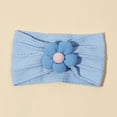 thumbnail image 2 of AUNVITO Baby Wide Headband Elastic Nylon Soft Solid Color Jacquard Small Flowers Design, 2 of 3