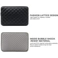 thumbnail image 3 of RAINYEAR 11 Inch Laptop Sleeve Diamond PU Leather Case Protective Shockproof Water Resistant Cover Carrying Computer Bag Compatible with 11.6 MacBook Air Surface for 11" Chromebook Notebook (Black), 3 of 7