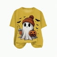 thumbnail image 4 of Towmus Womens Funny Short Sleeve Crew Neck Halloween Clothes Fall T-Shirts Graphic Tee Tops, 4 of 4