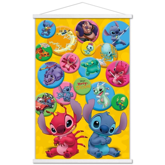 Disney Lilo & Stitch (2002) - Experiment Grid Wall Poster with Magnetic Frame, 22.375" x 34"