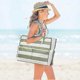 thumbnail image 5 of Women's Large Waterproof Beach Bag, Anti-Sand Summer Beach Tote Bag Holiday Essential Travel Bag Handbag for Pool Gym, 5 of 5