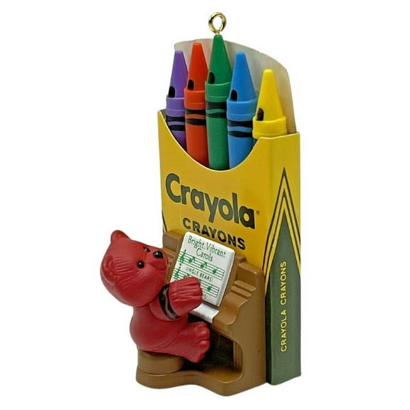 1991 Bright Vibrant Carols (Crayola Crayon) Hallmark Keepsake Christmas Tree Ornament - QX4219