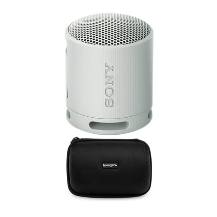 Sony SRS-XB100 Wireless Bluetooth Portable Speaker (Gray) with Case Bundle