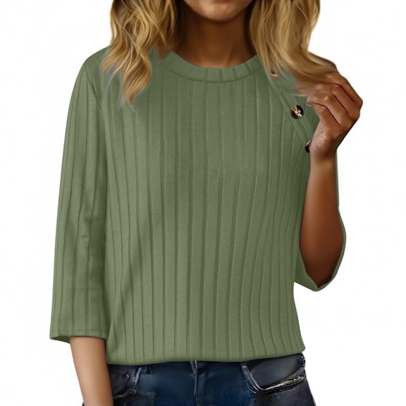 MESSUEN Pull Over Sweaters Womens Long Sleeve Undershirt for Women Going Out Tops for Women Sweater for Women Long Sleeve Shirts Women Winter Sweaters Sweater Women Blackish Green L