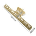 thumbnail image 2 of Xihbxyly Clip para Notas Musicales, Plástico Abs, Estable y Ligero, Fácil de Transportar, Ideal para Música de Piano, Archivos, Catálogos, Amantes de La Música y Clases de Música. Tamaño: 15 X 5 X 3, 2 of 2