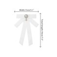 thumbnail image 2 of INSPIRE CHIC Vintage Pearl Ribbon Bow Brooch Pin for Women Velvet Pre-tied Collar Clip Brooches Lapel Pins Suit Dress One Size White, 2 of 5