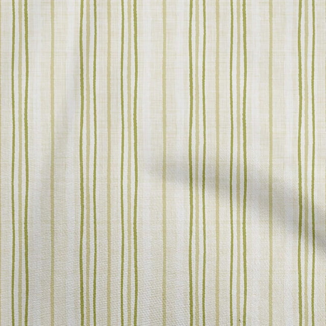 oneOone Tissu Coton Beige Cambrique Rayures Matériel de Couture Tissu Imprimé au Mètre 56 Pouces de Large