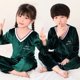 thumbnail image 1 of Conjunto de Pijamas de terciopelo Coral para niños y niñas, ropa de dormir cálida de franela de manga larga, de invierno, para Navidad y Año Nuevo, 1 of 4