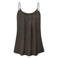 thumbnail image 4 of Long Vest,Flowy Tank Top for Women,Loose Cami,Pleated Dressy Swing Spaghetti Strap Camisole, 4 of 4