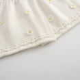 thumbnail image 5 of Tisuna Sweater Dresses For Girls Child Solid Color Sleeveless Crew Neck Dress Fashion Comfortable Spring Autumn Girls Cardigan Sweater Dress White Size 3-4 Years, 5 of 8