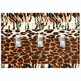 thumbnail image 1 of Metal Light Switch Plate Cover African Safari Animal Print Tribal Art Pattern SFR046, 1 of 13