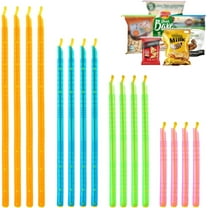 TOEVER Chip Clips 16 PCS - Reusable Bag Sealer Clips, Grip Sticks Bag Sealers for Food, Chips, Cereal, Snacks Plastic Bag Sealer Clips