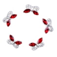 thumbnail image 3 of 10 abalorios de lazo de de imitación 3D roja para uñas postizas de acrílico para decoración de uñas DIY Mariposa Cristal Rojo Zulema Clavo de aleación engomada del arte, 3 of 8