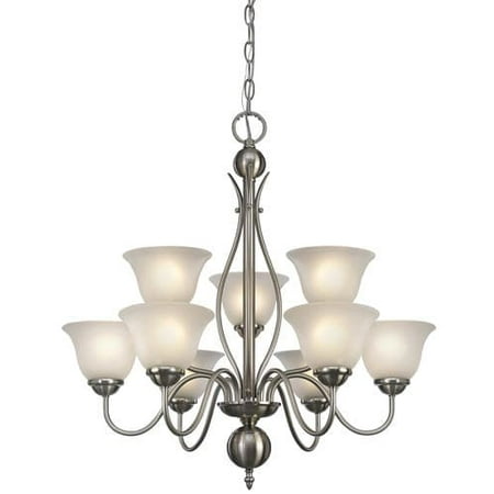 patriot lighting irelyn 27 brushed nickel transitional 9 light